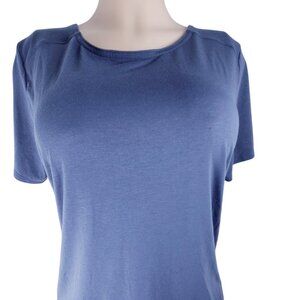 Columbia Sportswear Women's Blue Round Neck Short Sleeve T-Shirt Size L
